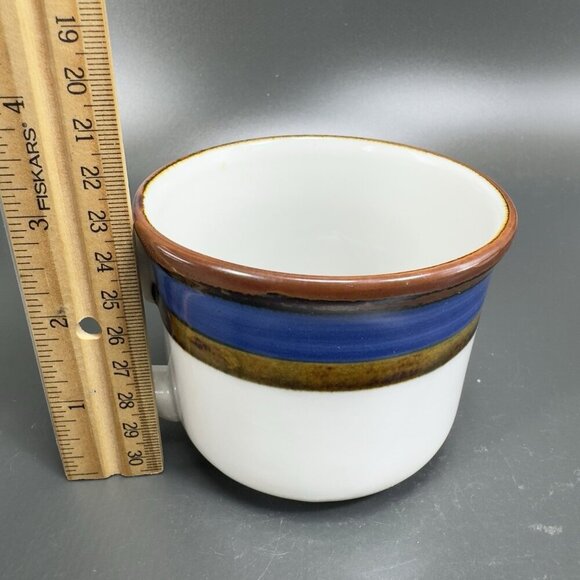 Vintage Ranmaru Stoneware Coffee Mug Cup Set 2 Mugs Cups Made In Japan Pottery - Picture 3 of 11